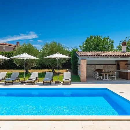 Rustic Peran With Outdoor Pool In Tinjan וילה