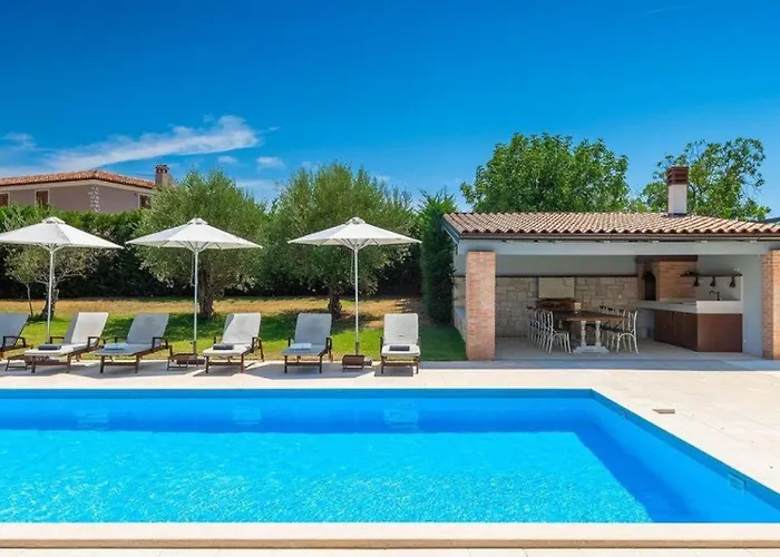 Rustic Peran With Outdoor Pool In Tinjan Vila *